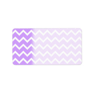 Purple and White Zigzag Stripes. Label