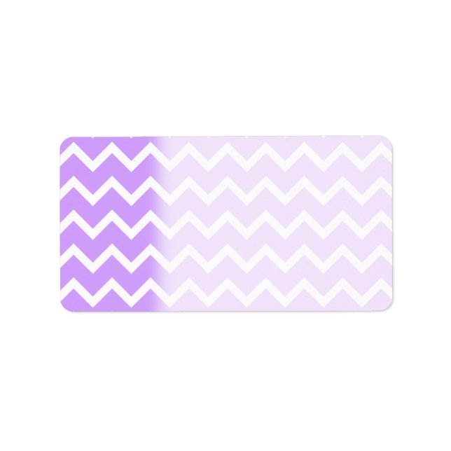 Purple and White Zigzag Stripes. Label (Front)