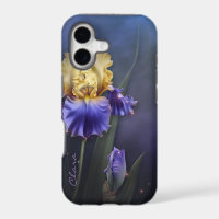 Purple and Yellow Iris Custom iPhone 5S Case