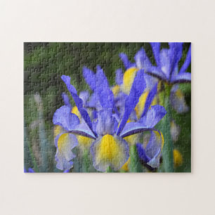 Purple and Yellow Iris Jigsaw Puzzle