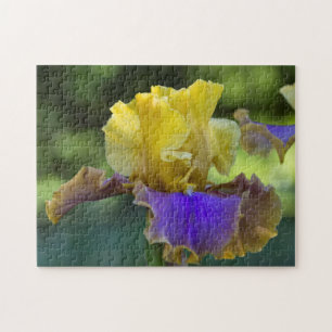 Purple and Yellow Iris Puzzle
