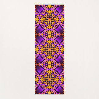 Purple and Yellow Patterned Yoga Mat