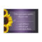 Purple and Yellow Sunflower Wedding RSVP