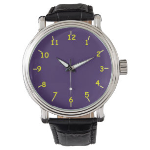 Purple and Yellow Watch