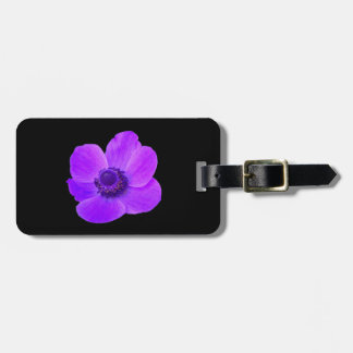 Purple Anemone Custom Luggage Tag