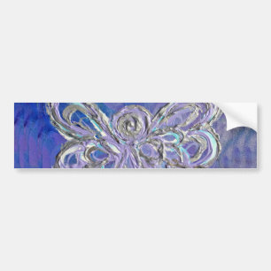 Purple Angel Bumper Sticker