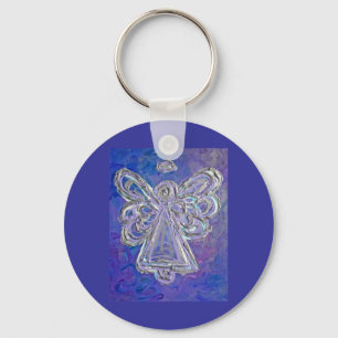 Purple Angel Keychain
