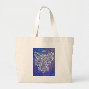 Purple Angel Tote Bag