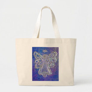 Purple Angel Tote Bag