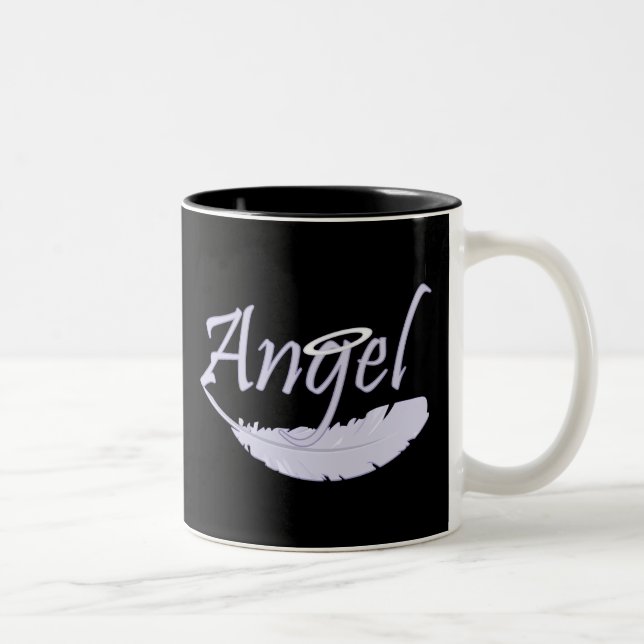 Purple Angel Two-Tone Coffee Mug (Right)