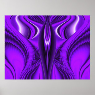 Purple Angel Wings Poster