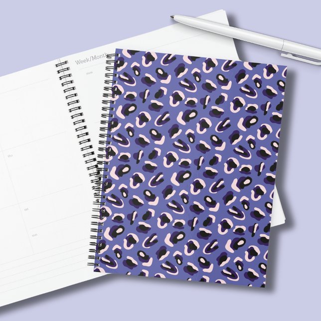 Purple Animal Print Planner (Purple animal print planner)