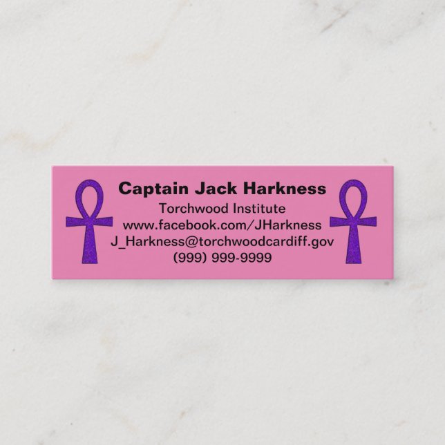Purple Ankh Profile Card (Front)