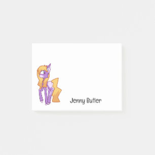 Purple Anthro Pony Post-it Notes