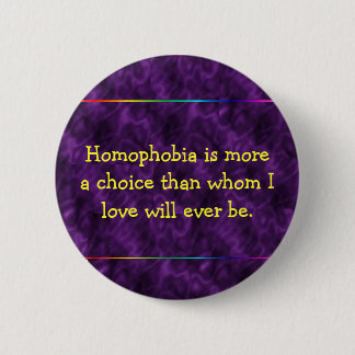 Purple Anti-homophobe button