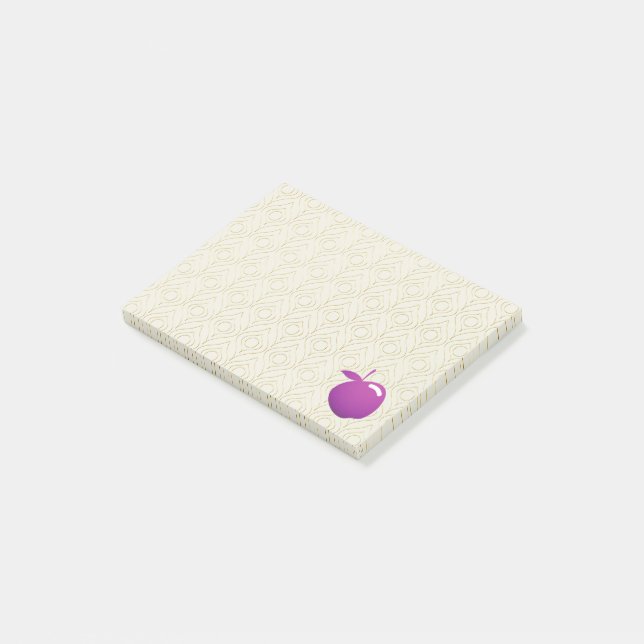 Purple Apple  Post-it Notes (Angled)