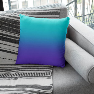 Purple Aqua Gradient Cushion