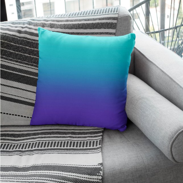 Purple Aqua Gradient Cushion (Creator Uploaded)