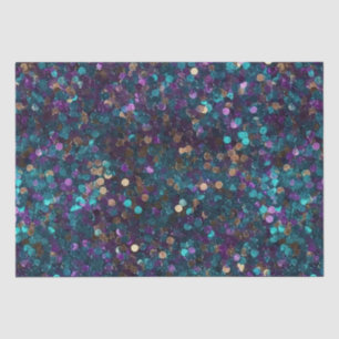 Purple Aqua Mermaid Sparkle Tissue Paper