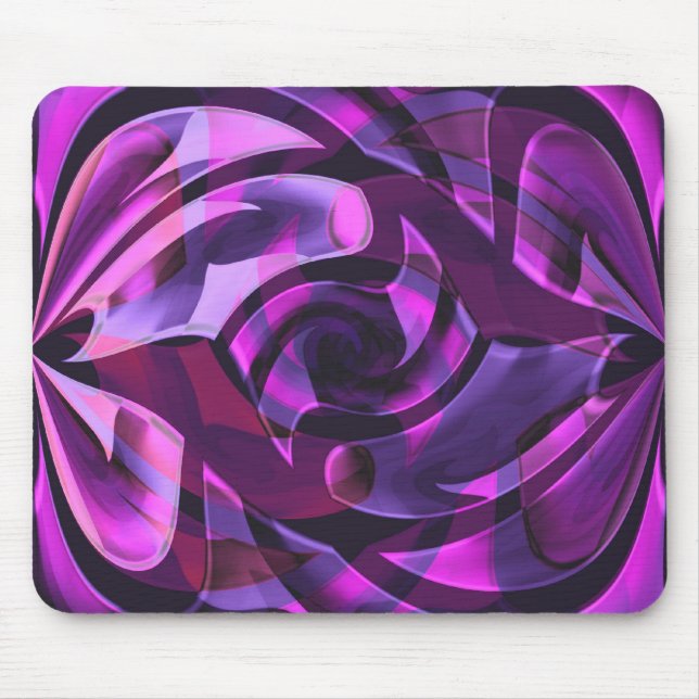 Purple arabesques mouse pad (Front)