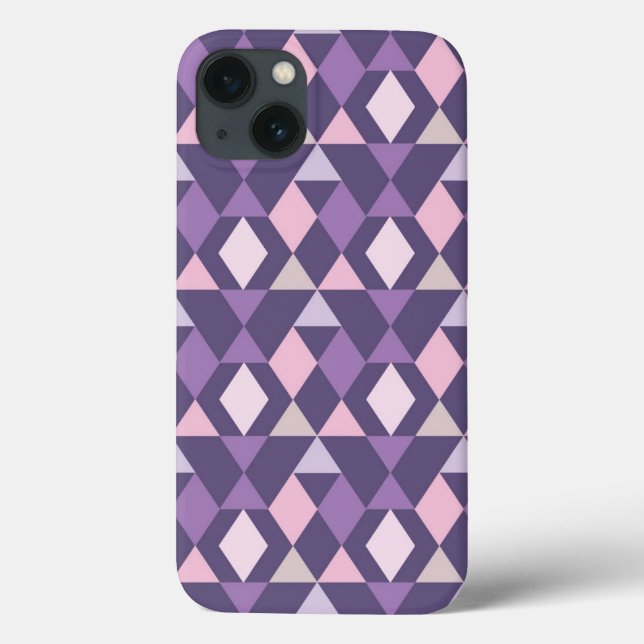 Purple Arabic Geometric Pattern Case-Mate iPhone Case (Back)