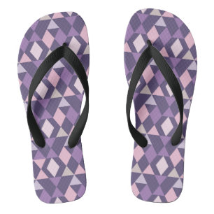 Purple Arabic Geometric Pattern Thongs
