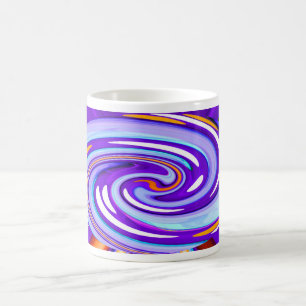 Purple art coffee mug