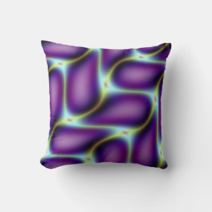Purple Art Deco Design Cushion