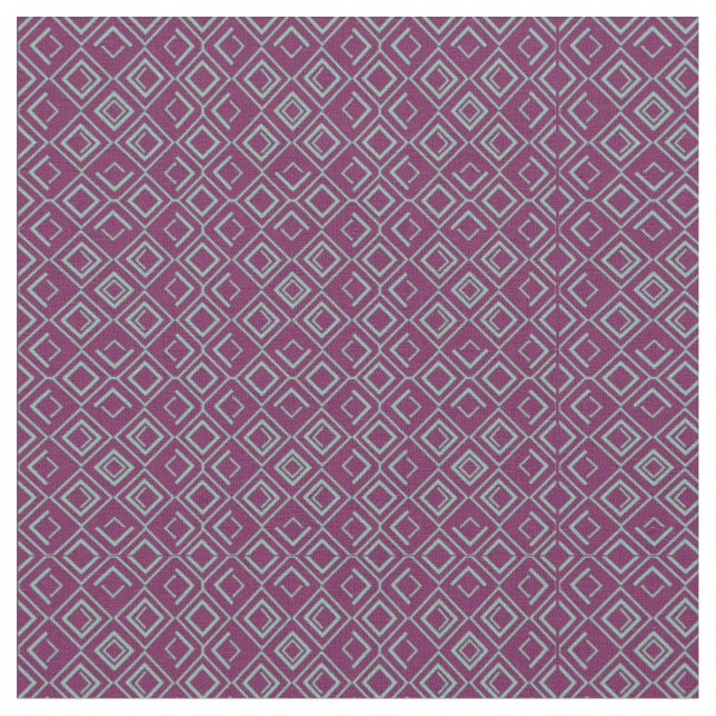 Purple Art Deco  Fabric (Close Up)