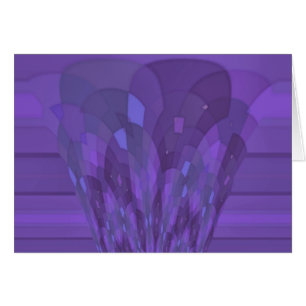 Purple Art Deco Style Card