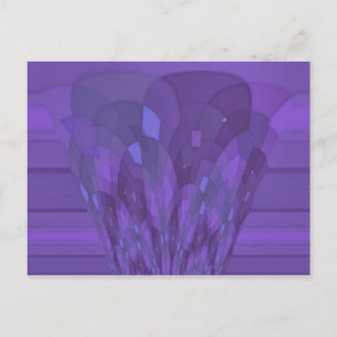 Purple Art Deco Style Postcard