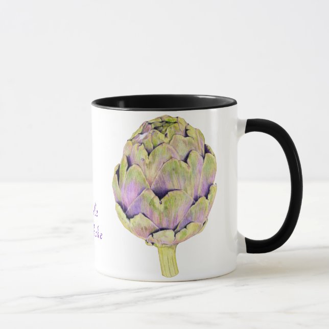 Purple Artichoke Mug (Right)