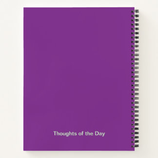 Purple Aster Flower Journal  - Personalised 