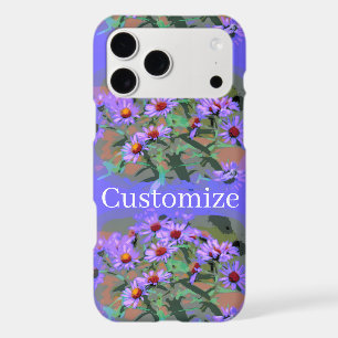 purple asters iphone case