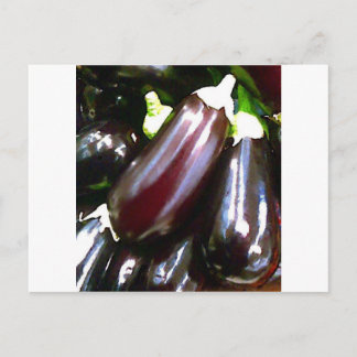 Purple Aubergines Postcard