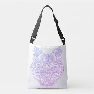 Purple Aura Cat Crossbody Bag