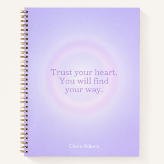 Purple Aura Message Notebook