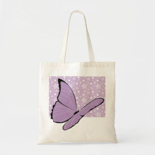 Purple Awareness Butterfly Tote Bag