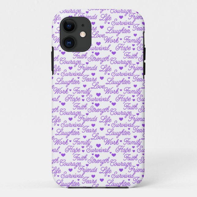 Purple Awareness iPhone 5 Case (Back)