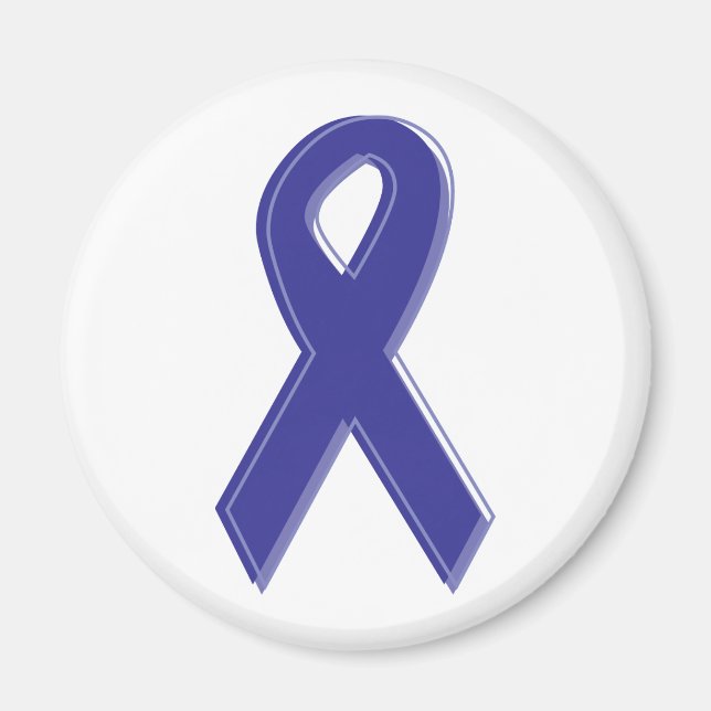 Purple Awareness Ribbon Magnet (Front)