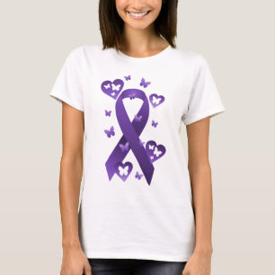 Purple Awareness Ribbon T-Shirt