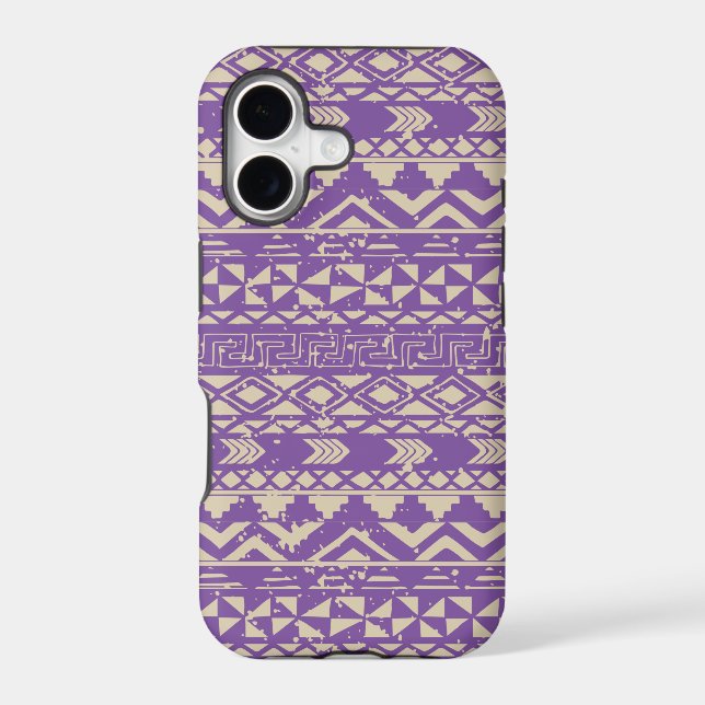 Purple Aztec Pattern (Back)