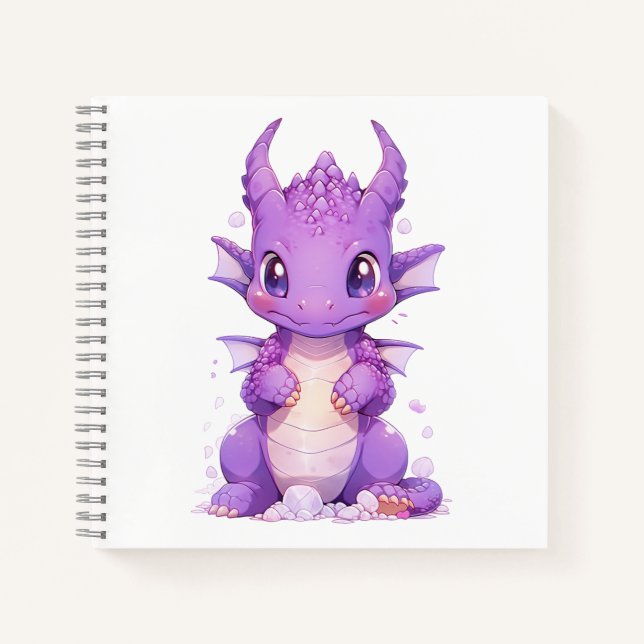 Purple Baby Dragon Notebook (Front)