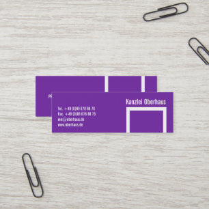 Purple Baby! Mini Business Card