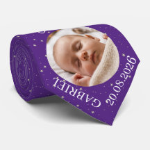 Purple Baby Photo Name Year Dad Keepsake