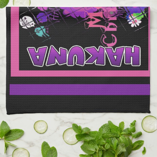 Purple Baby Simba Merry Christmas Collection Tea Towel (Folded)