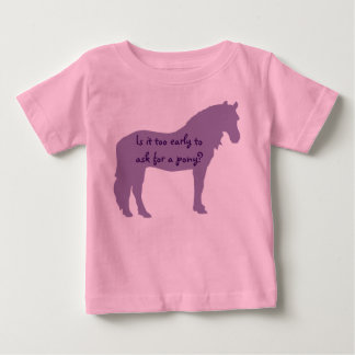 Purple Baby Wants Pony T-Shirt