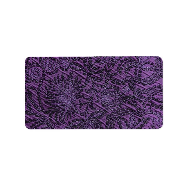Purple Background Address Label (Front)