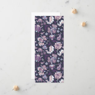 Purple Background Big Floral Seamless Pattern Announcement