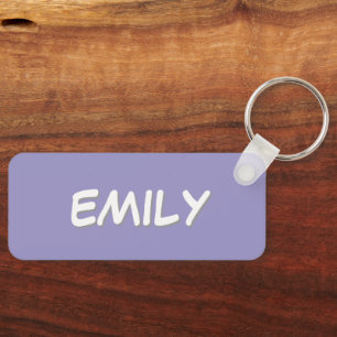 Purple Backpack Tag Key Ring